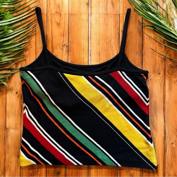 ST. JOHN Knit Striped Camisole Top – Size L - Wool Blend Top - Picture 6 of 12